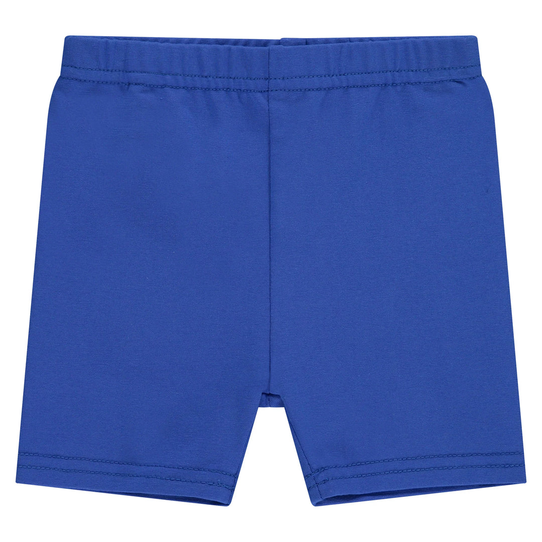 leggings cotton short - cobalt