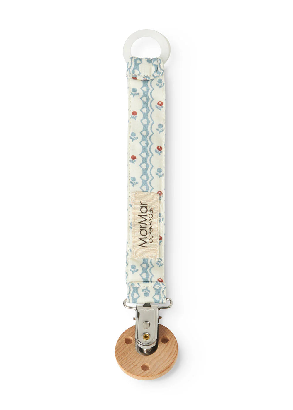pacifier clip floral stripe - floral stripe