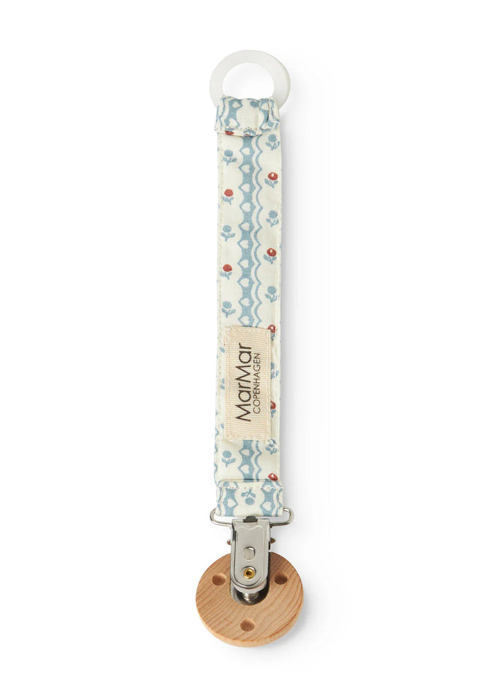 pacifier clip floral stripe - floral stripe