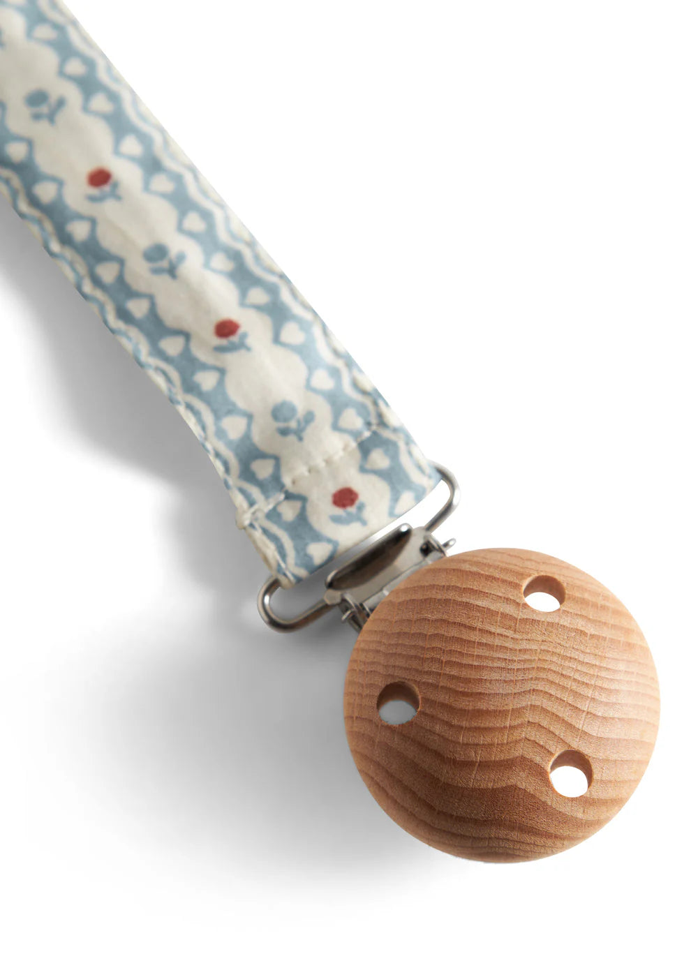 pacifier clip floral stripe - floral stripe