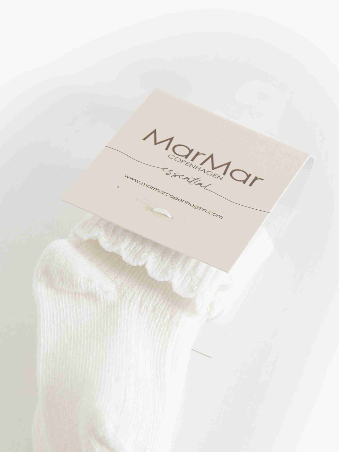 socks newborn scalloped 2 pk - white