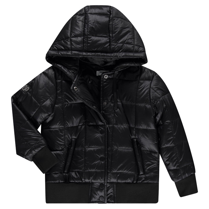 jacket square quilt puffer - black