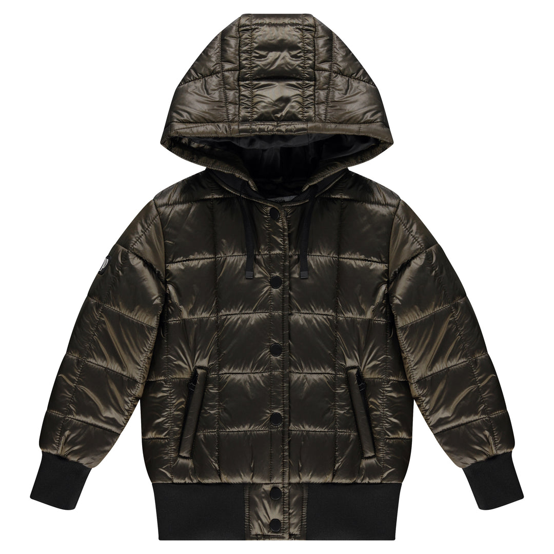 jacket square quilt puffer - olive
