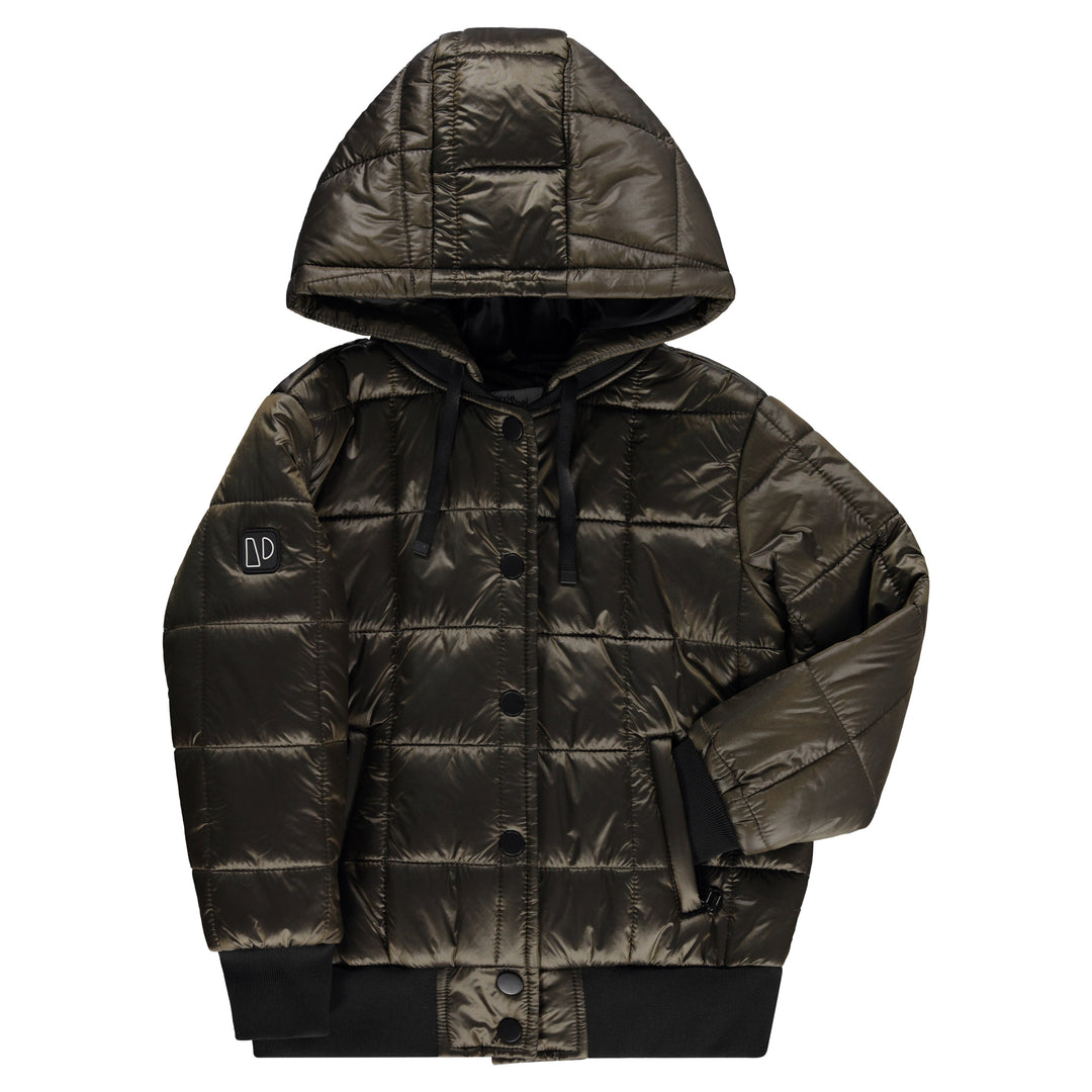 jacket square quilt puffer - olive
