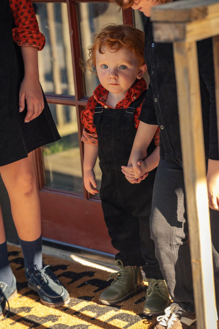 overall corduroy - black