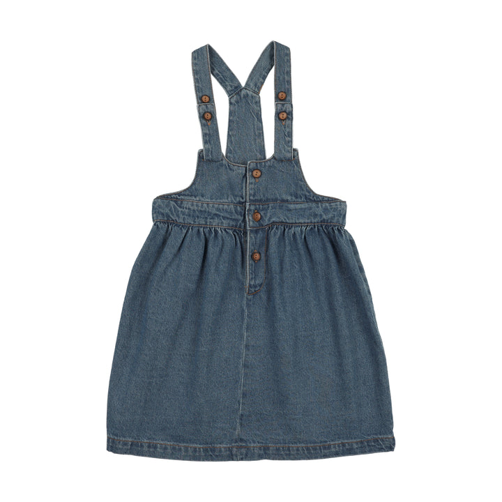 dress denim button down jumper - blue denim