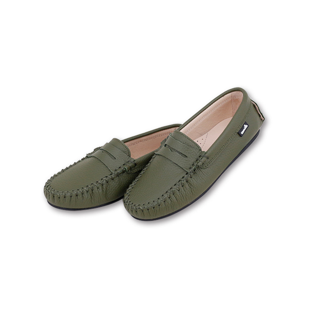 shoes classic penny loafer - olive