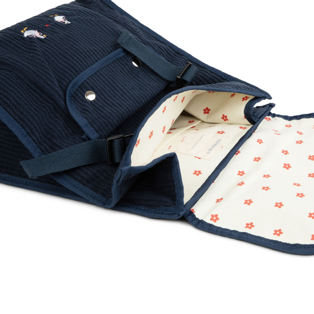 backpack corduroy - navy