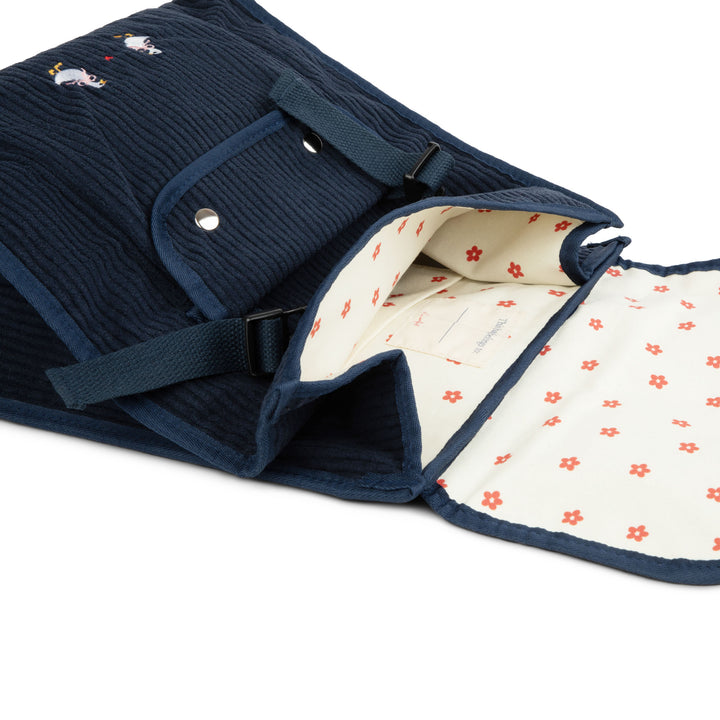 backpack corduroy - navy