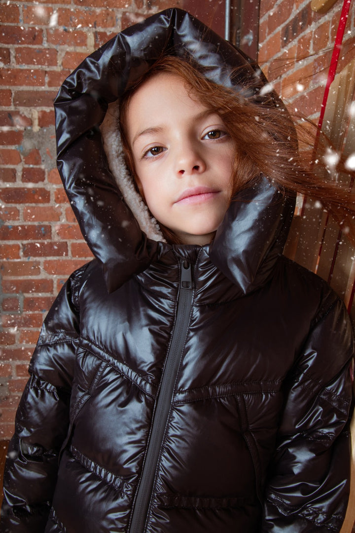 coat sherpa lining - black/black