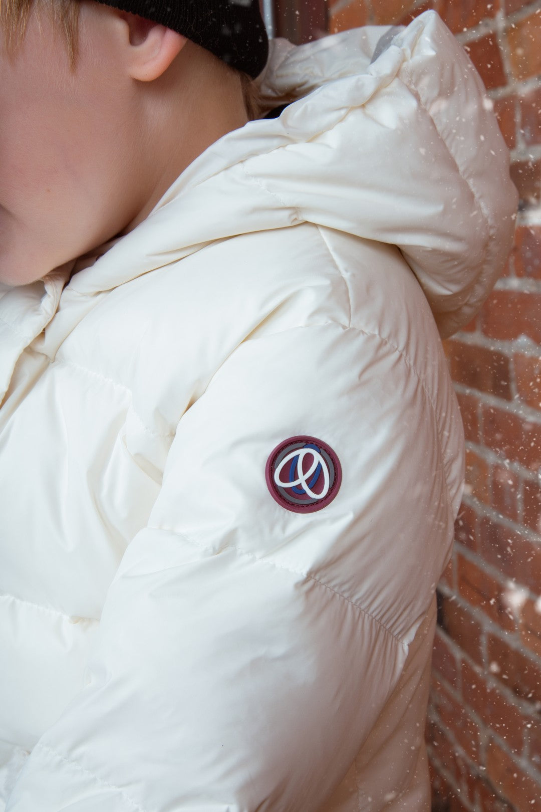 coat down with fur pockets - off white