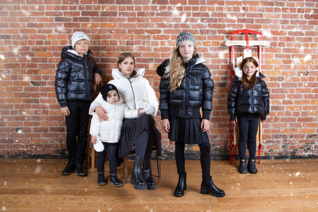 hat mixed knit logo - black/ivory