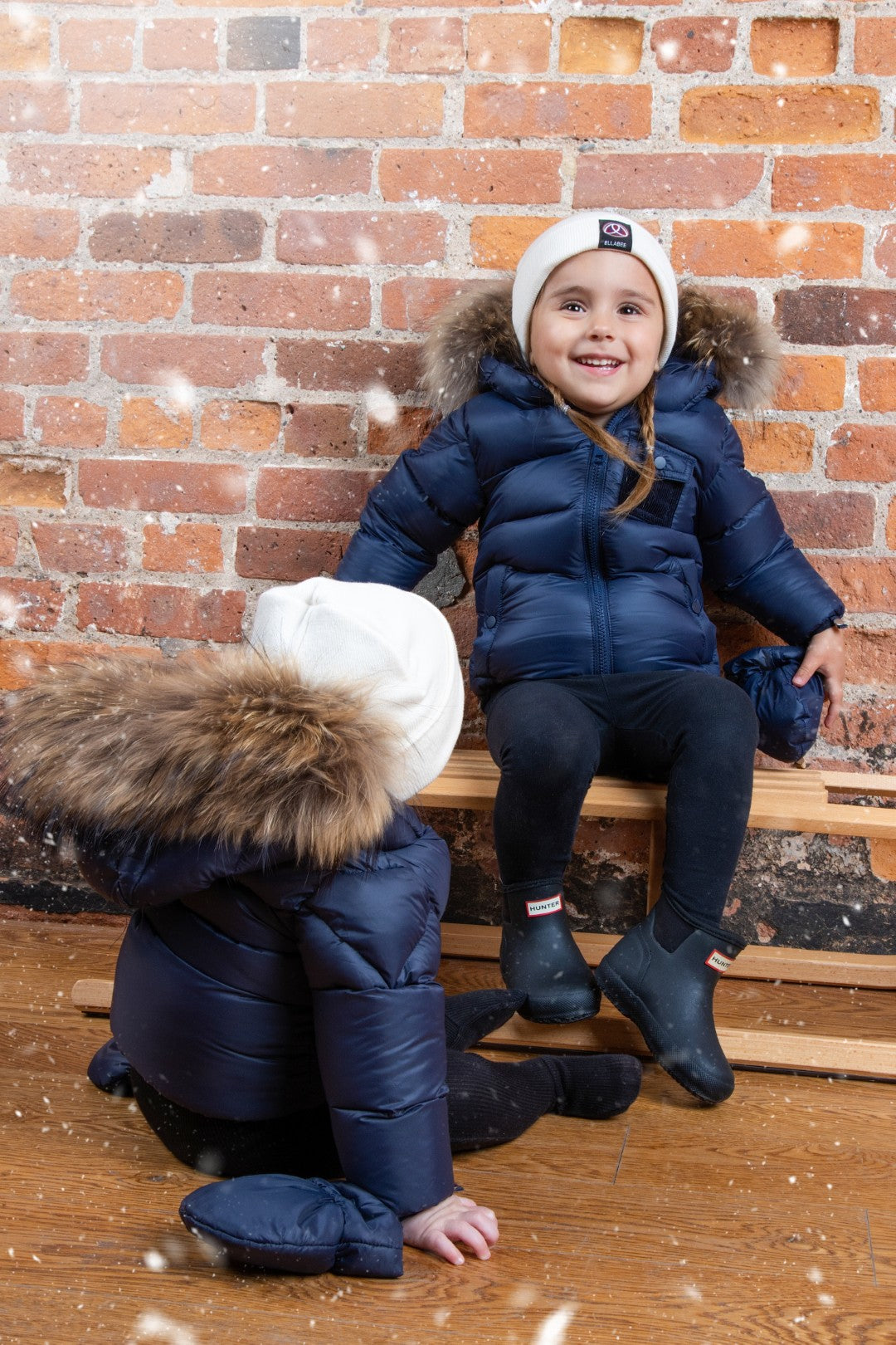 hat cuffed logo - ivory