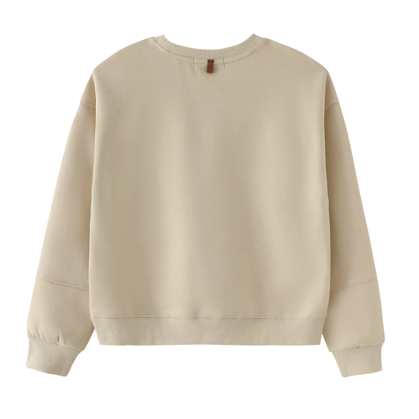 top l/s classic sweatshirt - cream