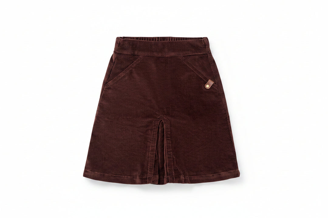 skirt corduroy - brick