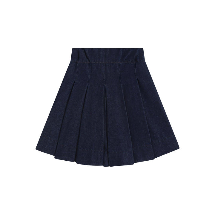 skirt side snaps - denim