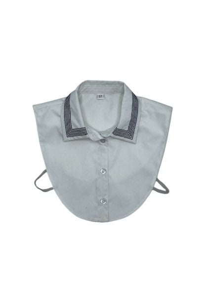 dickey striped collar - black