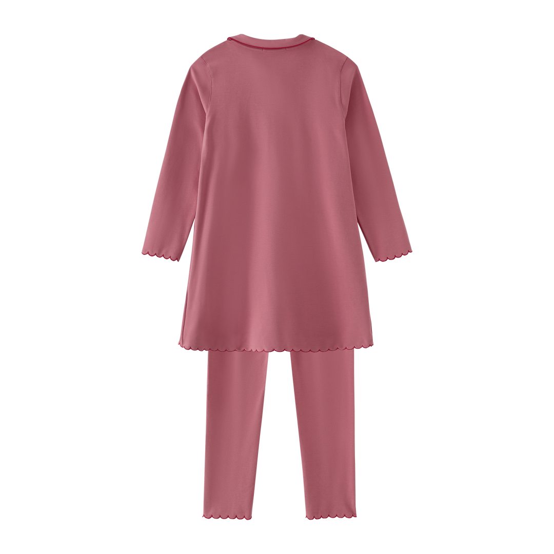 nightshirt scalloped grandpa - pink