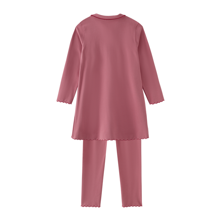 nightshirt scalloped grandpa - pink