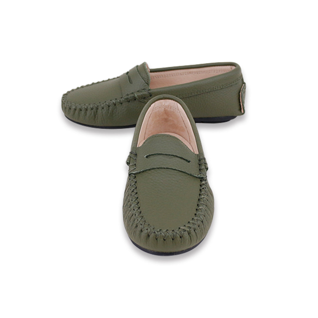 shoes classic penny loafer - olive