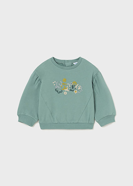 top l/s sweat yarn smile - agate-010