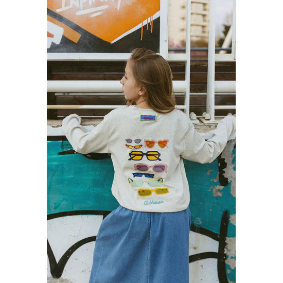tee l/s loose sunglass - pink