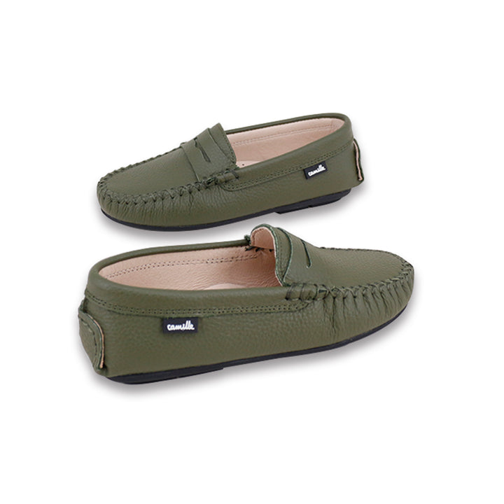 shoes classic penny loafer - olive