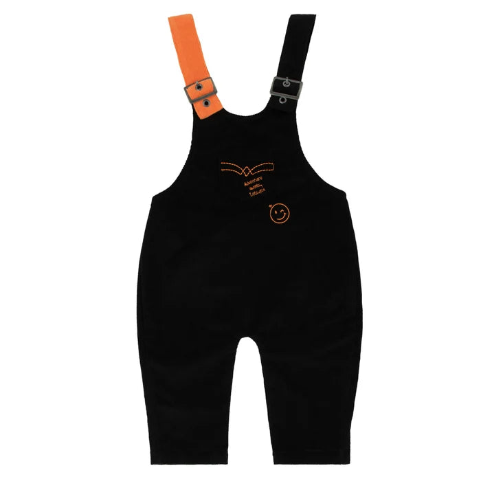 one piece bold cord romper - orange