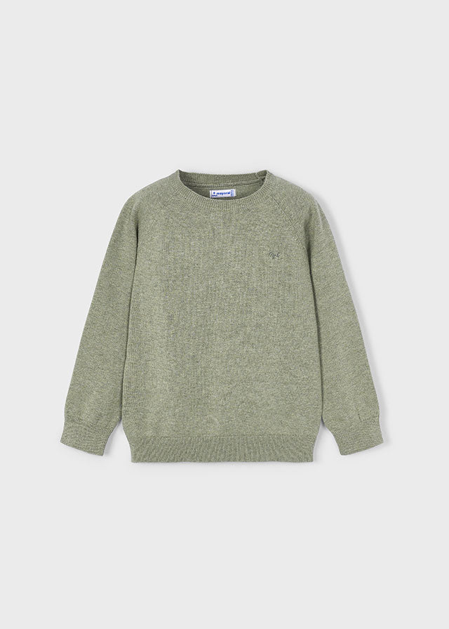 top l/s knit solid - pistachio-010
