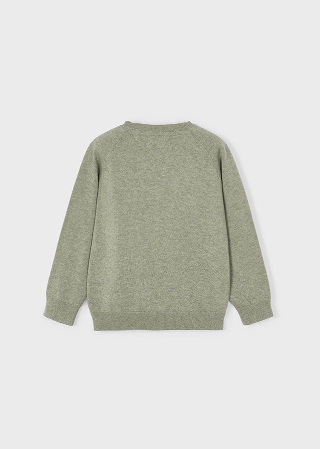 top l/s knit solid - pistachio-010
