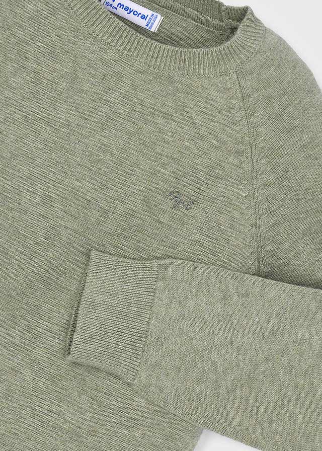 top l/s knit solid - pistachio-010