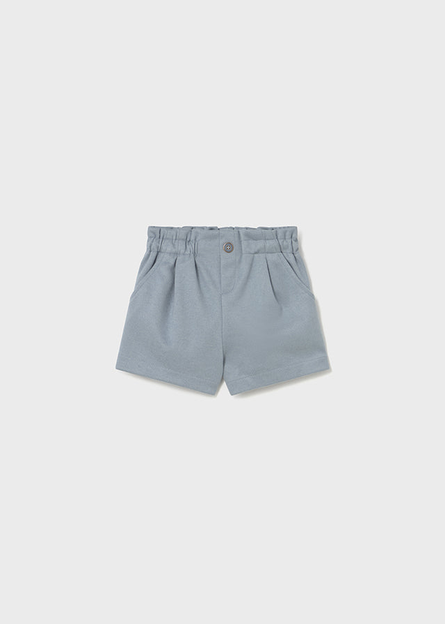 shorts wool rouged waist - blue bell-015