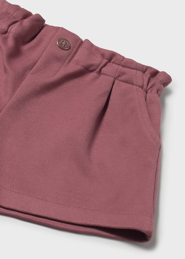 shorts wool rouged waist - rose-017