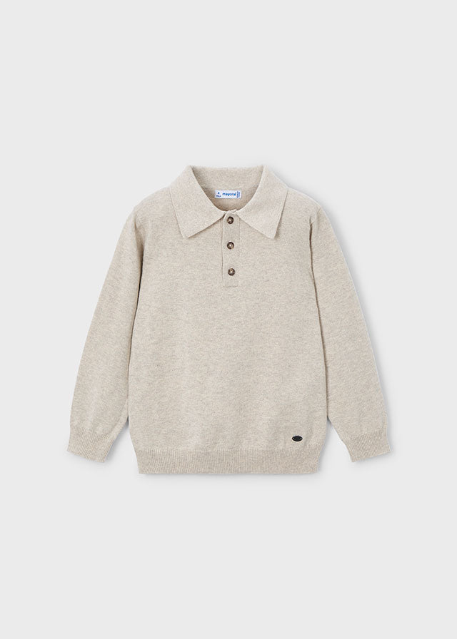 polo l/s knitted sweater - chai-026