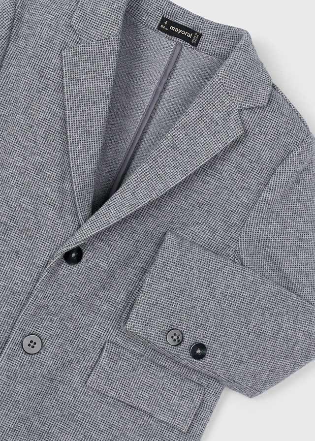 blazer wool birds eye - fog-053