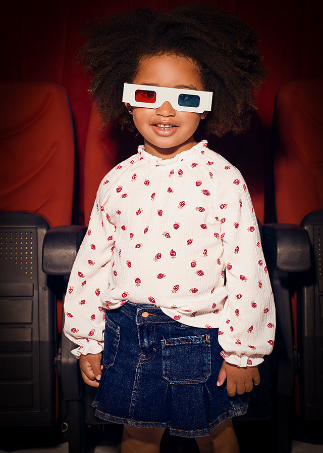 skirt pleated with pockets - super dark denim-032