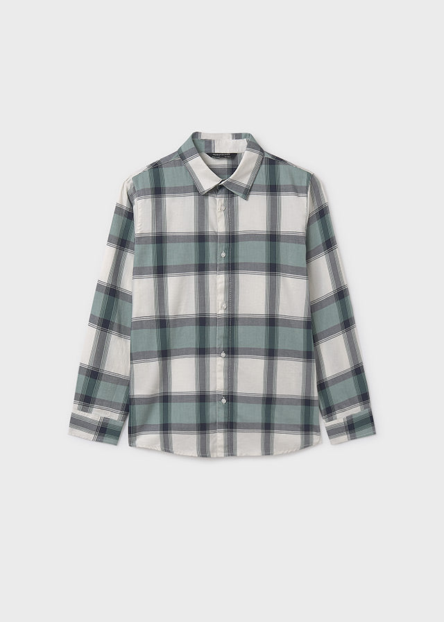 shirt l/s plaid - pine-050