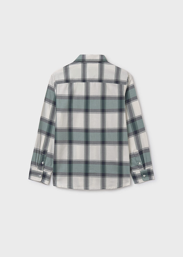shirt l/s plaid - pine-050