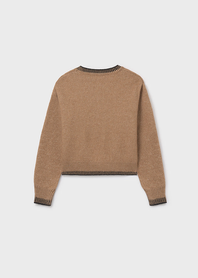top l/s cherry wool sweater - camel-093