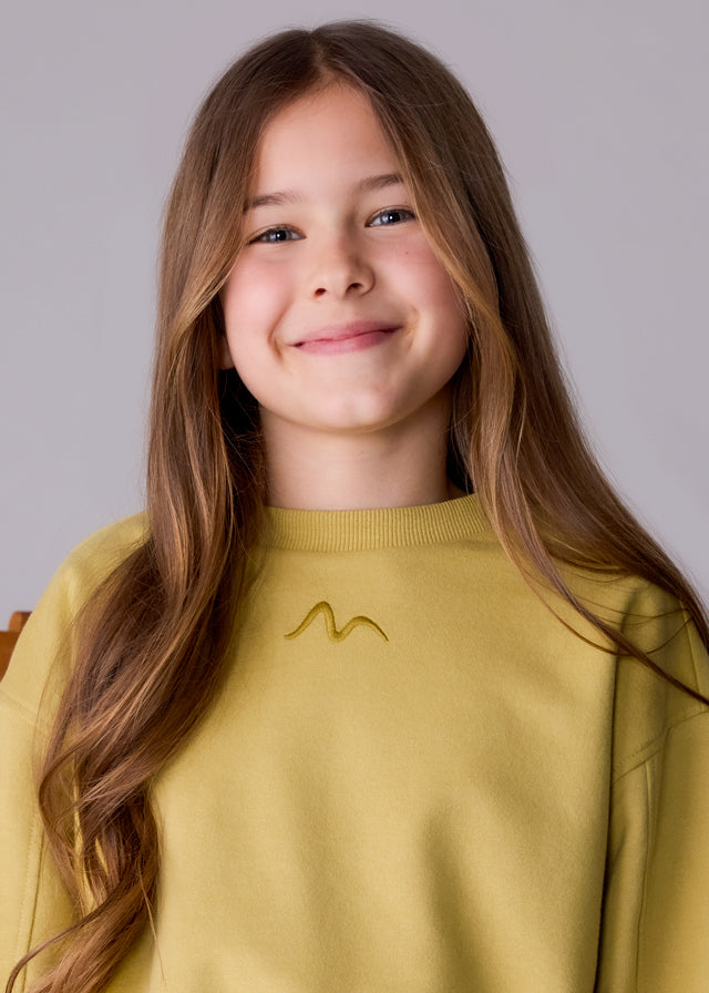 top l/s cropped swirl sweatshirt - oil-014