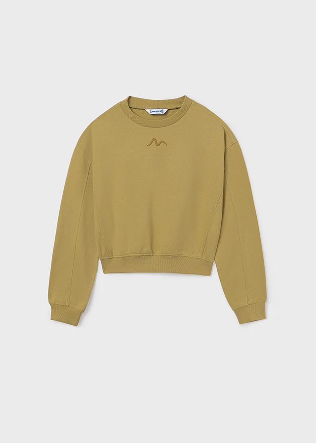 top l/s cropped swirl sweatshirt - oil-014