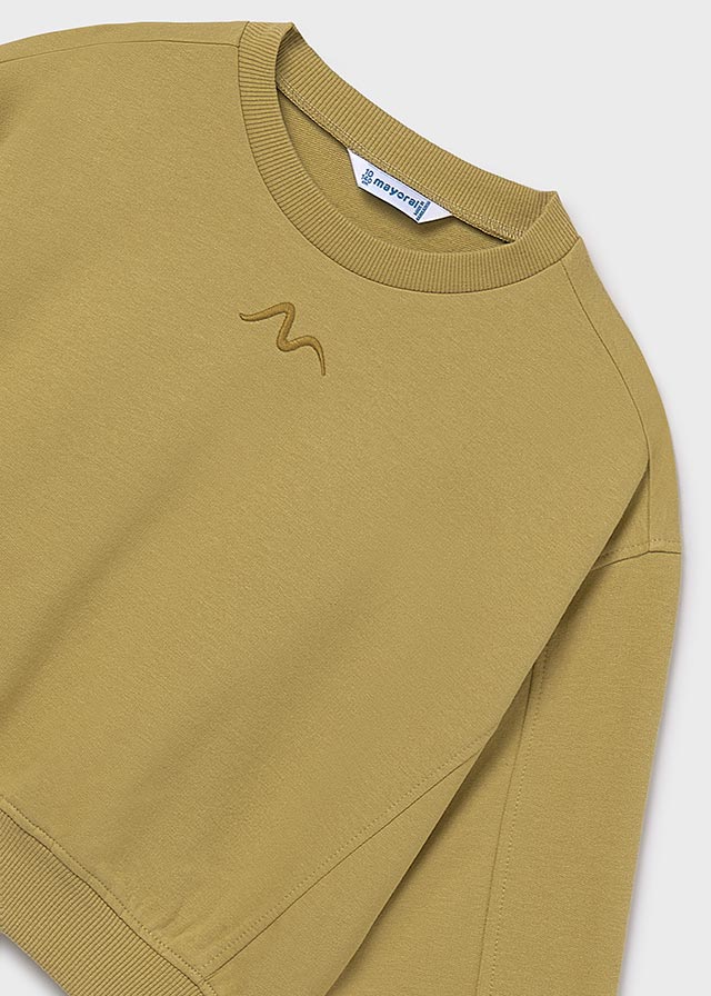 top l/s cropped swirl sweatshirt - oil-014