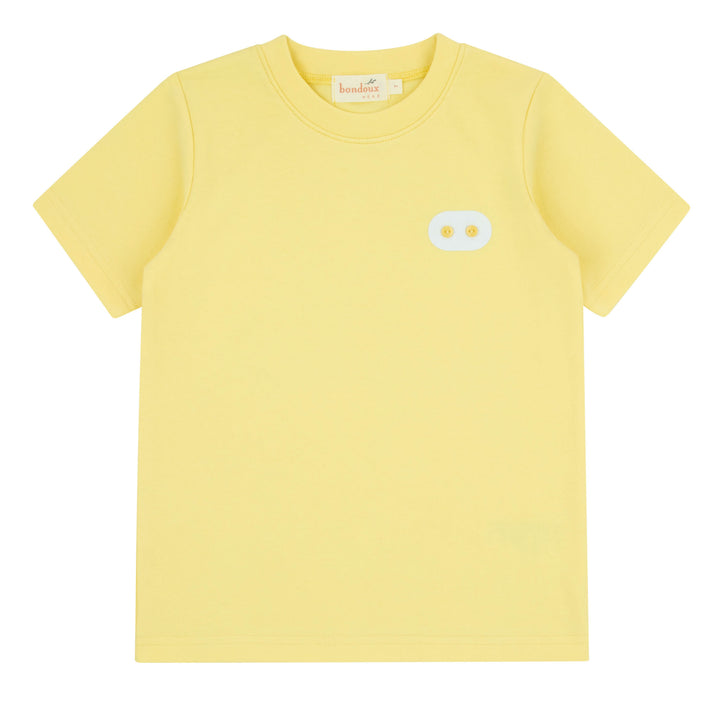 tee s/s button pocket - yellow