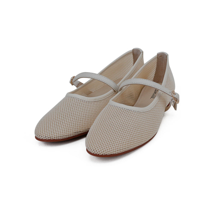 shoes mesh mary janes - nude