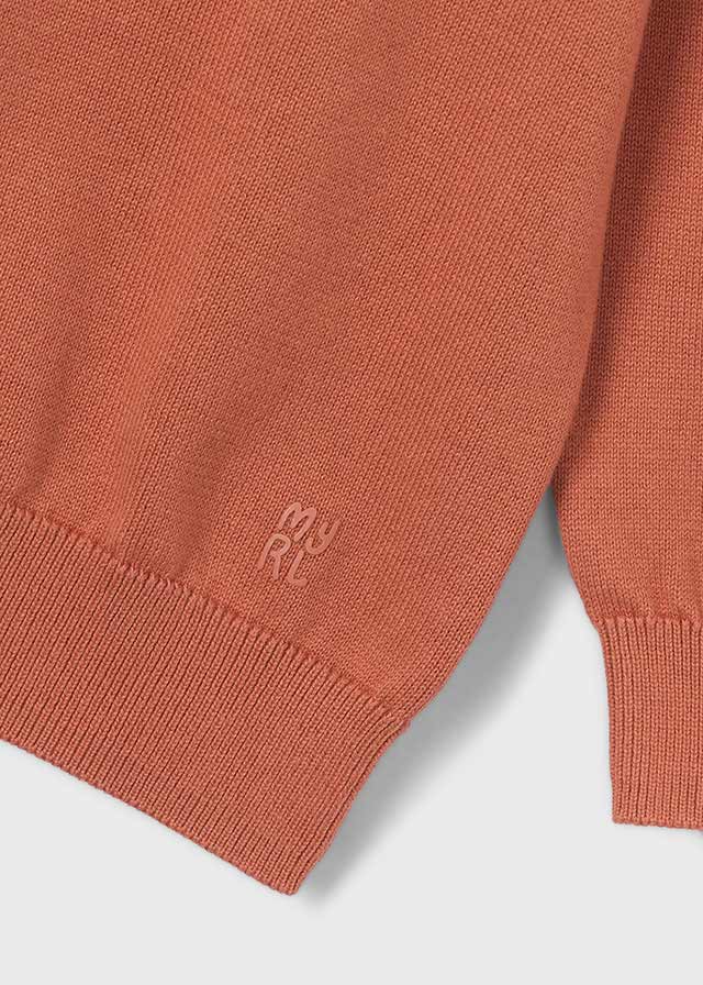 top l/s soft knit sweater - rust-021
