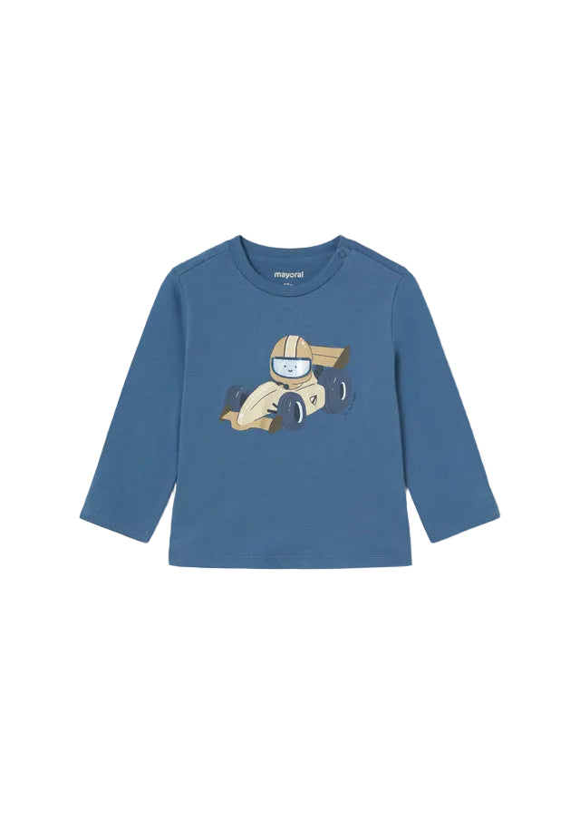 tee l/s graphic racecar - indigo-083