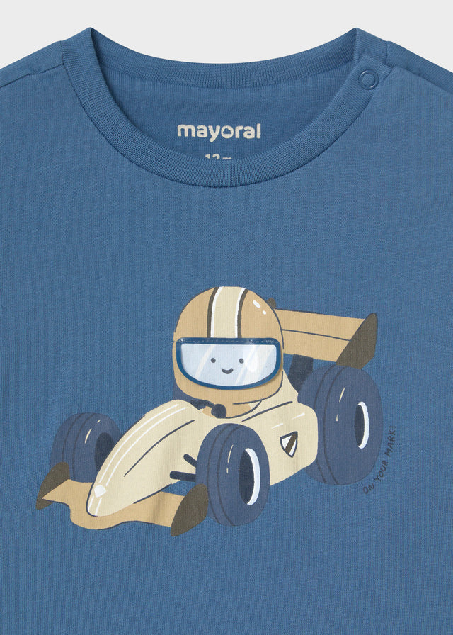 tee l/s graphic racecar - indigo-083