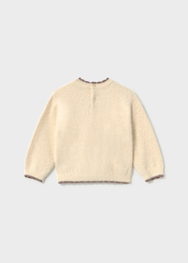 top l/s mohair bear sweater - soy-047