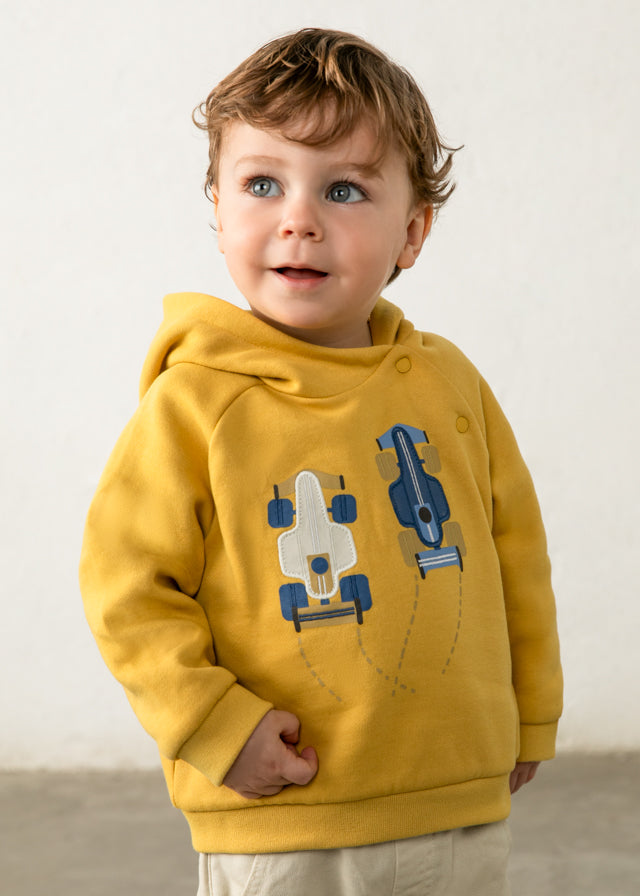 top l/s graphic racecar hooded sweatshirt - custards-010
