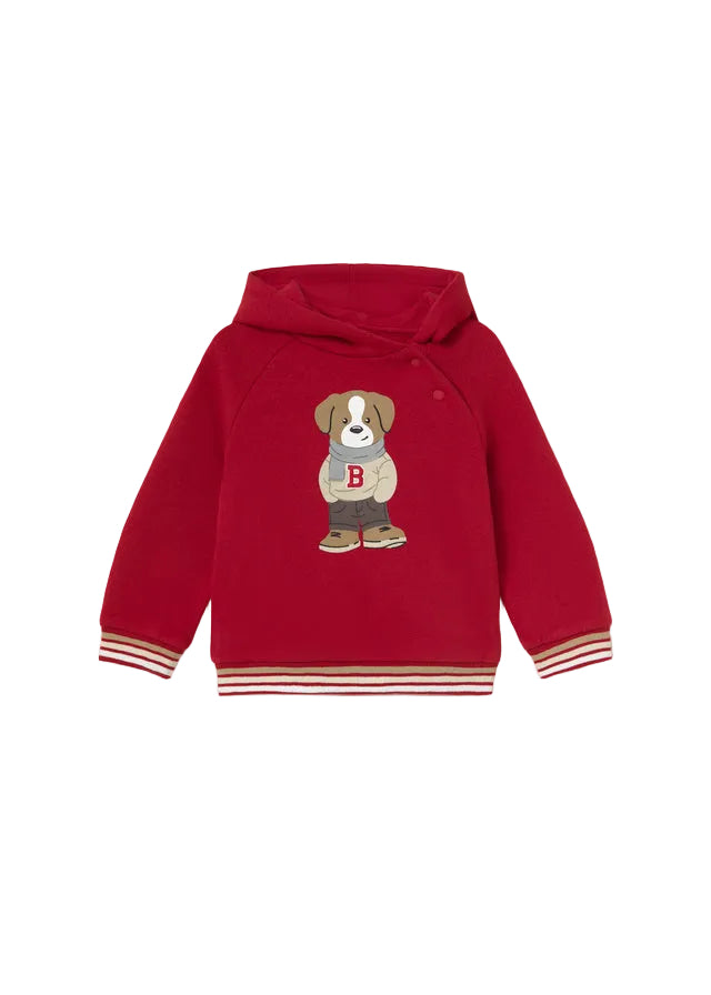 top l/s graphic racecar hooded sweatshirt - red-012